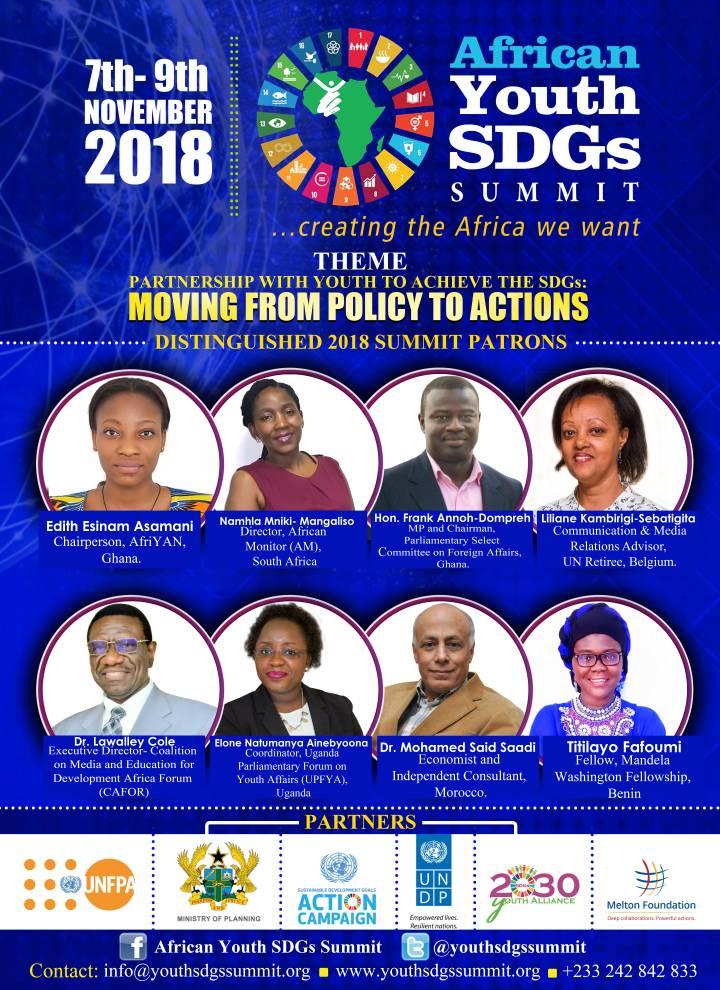 African Youth SDGs Summit Introduces Summit Patrons.
