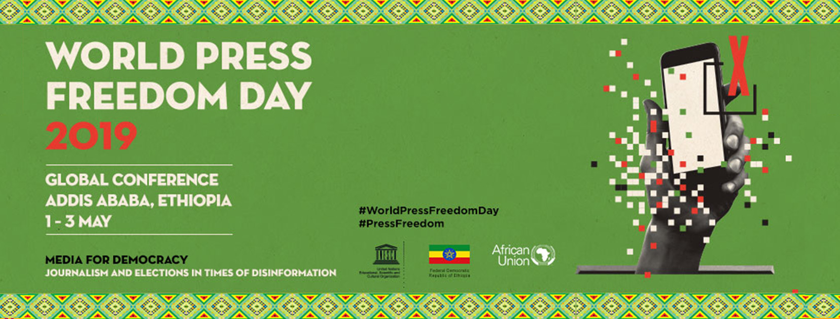 [World Press Freedom Day]  The Role of the Media Is to Inform, Educate and be the Democracy, Good Governance and Human Rights Watch Dog,” AUC Deputy Chairperson says at the World Press Freedom Day Celebrations