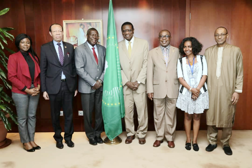 Group picture of DCP of AUC, his staff and CAFOR secretariat staff